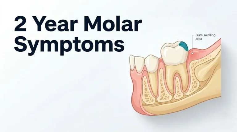 2 year molar symptoms