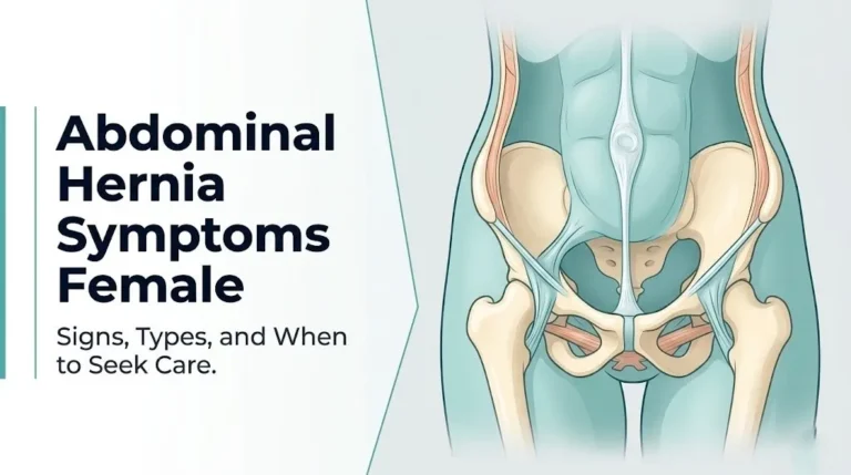 Abdominal hernia symptoms in women