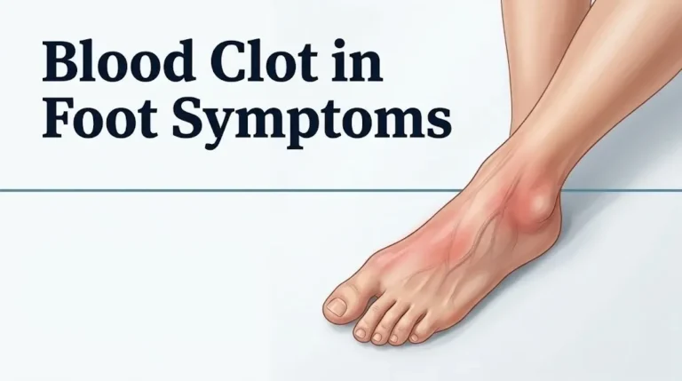 Blood clot in foot symptoms