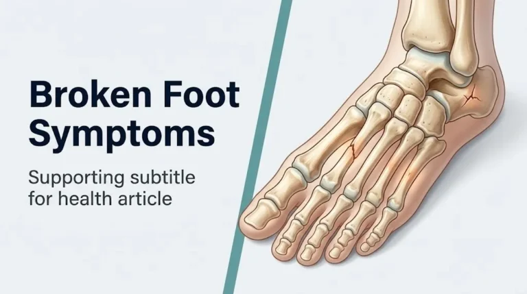 Broken foot symptoms