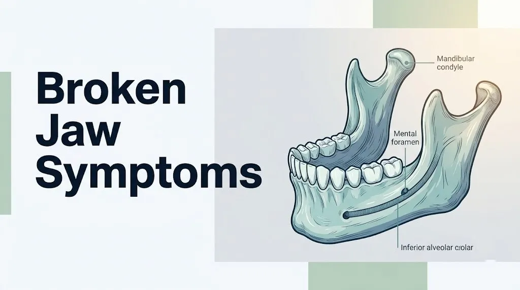 Broken jaw symptoms