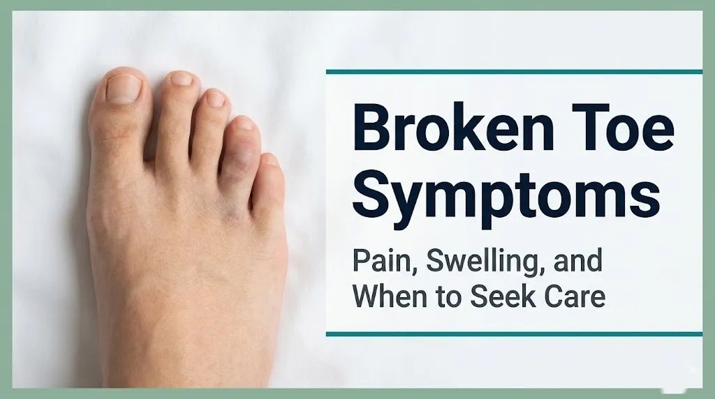 Broken toe symptoms