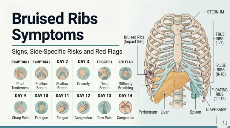 Bruised ribs symptoms