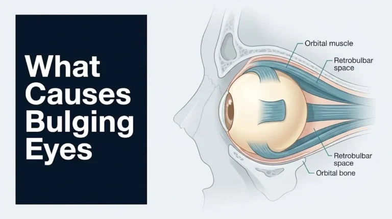 Bulging eyes,