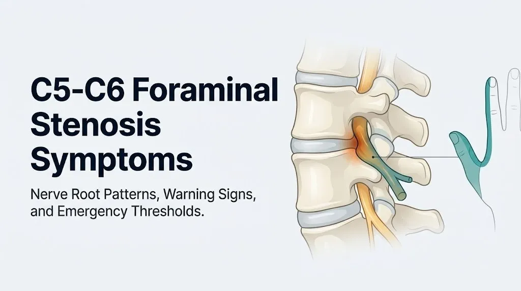 C5-C6 foraminal stenosis symptoms