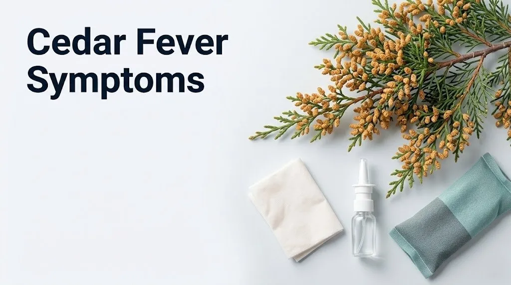 Cedar fever symptoms