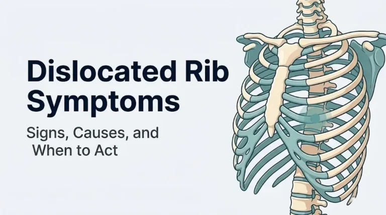 Dislocated rib symptoms