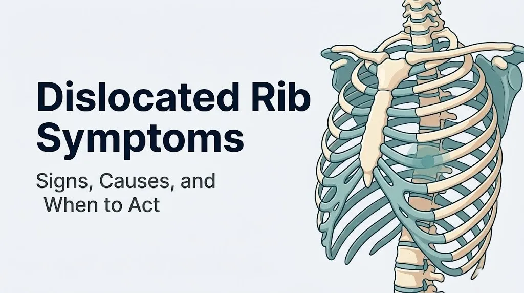 Dislocated rib symptoms