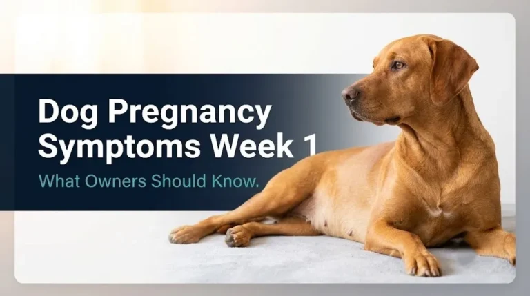 Dog pregnancy symptoms week 1