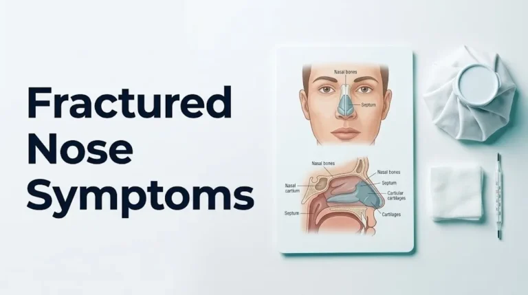 Fractured nose symptoms