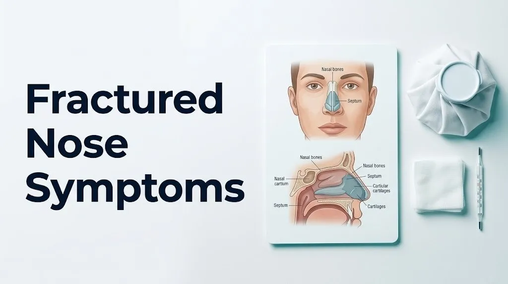 Fractured nose symptoms