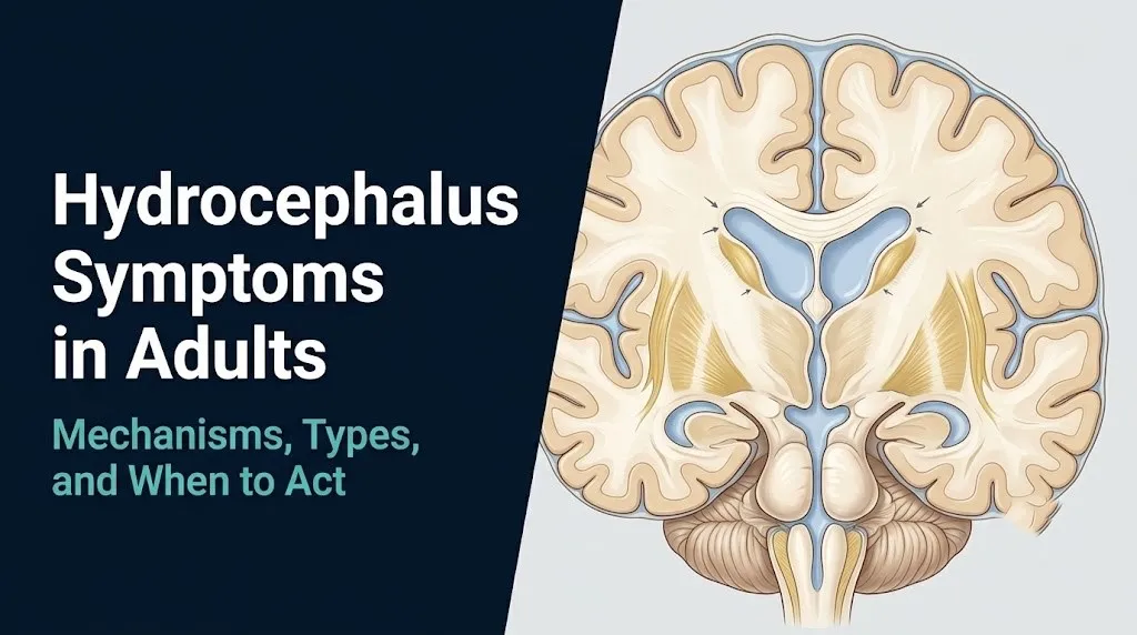 Hydrocephalus symptoms in adults