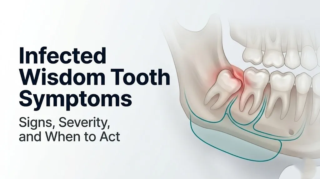 Infected wisdom tooth symptoms