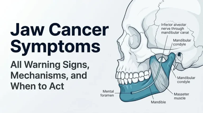 Jaw cancer symptoms