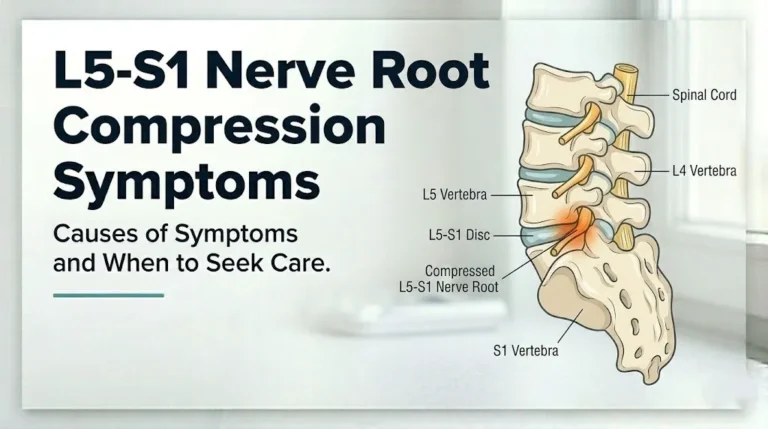L5-S1 nerve root compression symptom