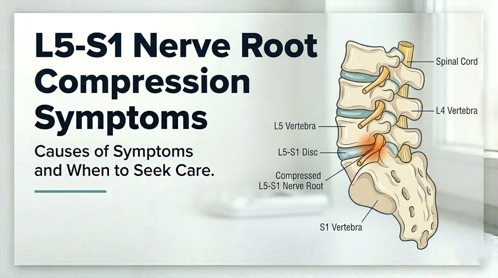 L5-S1 nerve root compression symptom