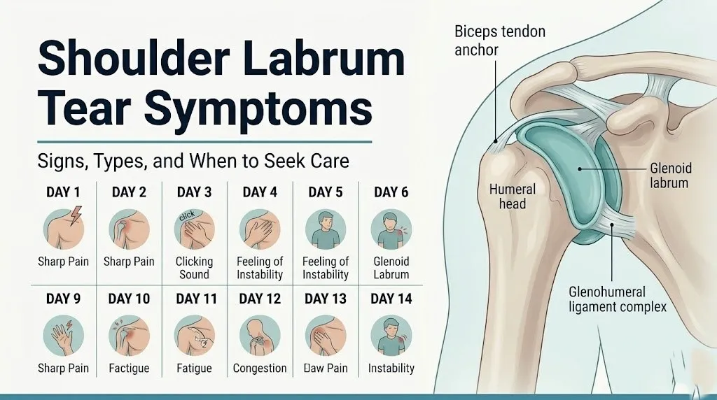 Shoulder labrum tear symptoms
