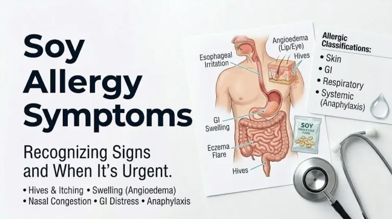 Soy allergy symptoms