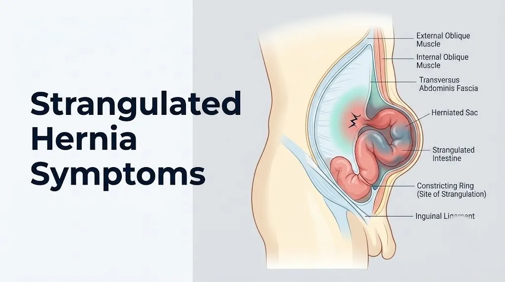 Strangulated hernia symptoms