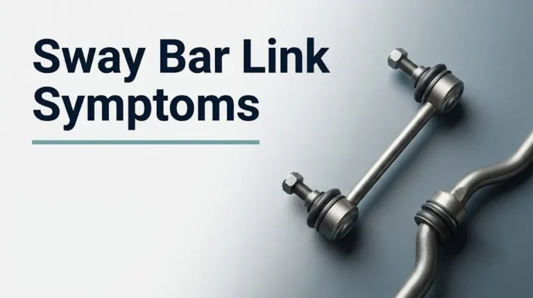 Sway bar link symptoms