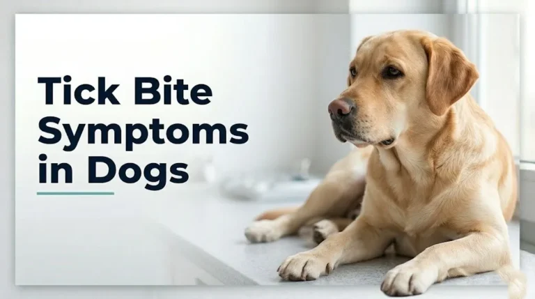 Tick bite symptoms in dogs
