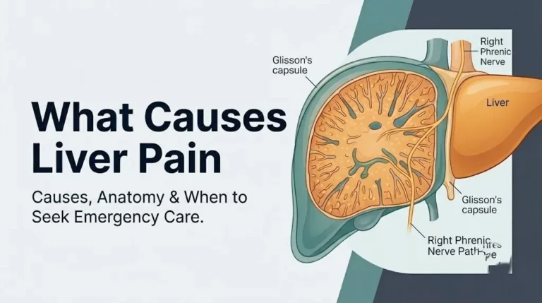 What causes liver pain