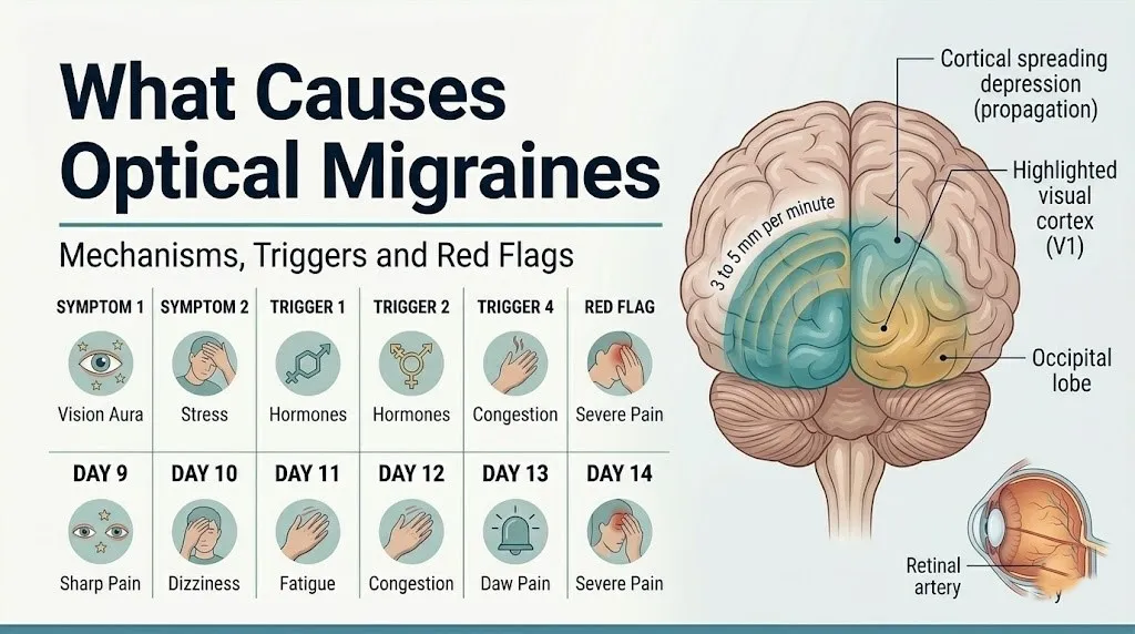 What causes optical migraines