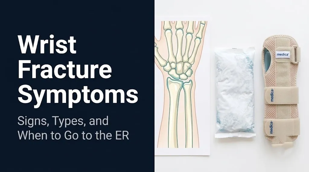 Wrist fracture symptoms
