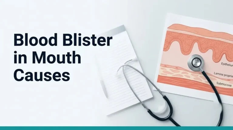 blood blister in mouth