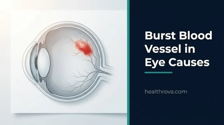burst blood vessel
