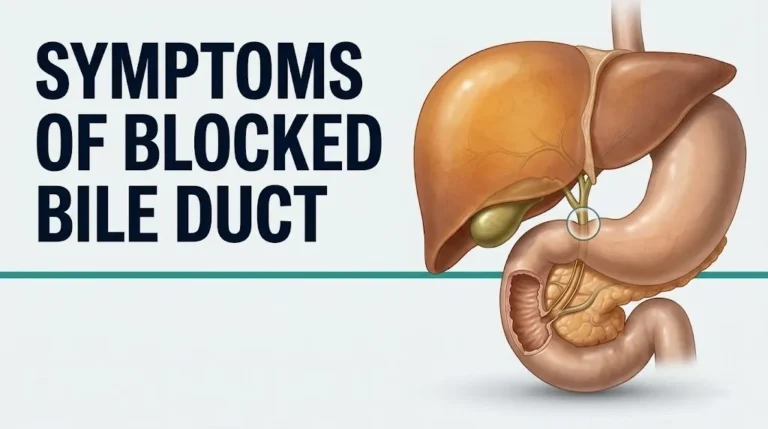 symptoms of a blocked bile duct