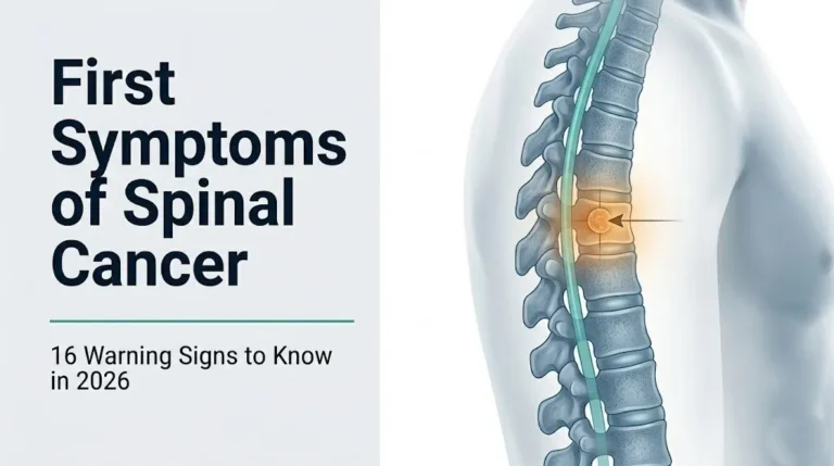 first symptoms of spinal cancer