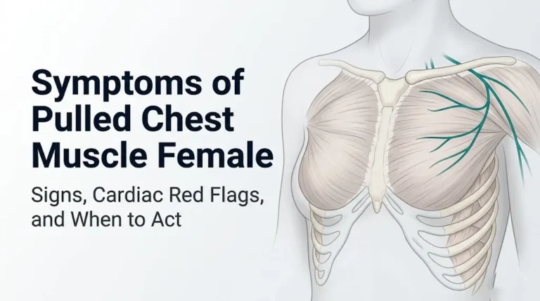 symptoms of a pulled chest muscle in women