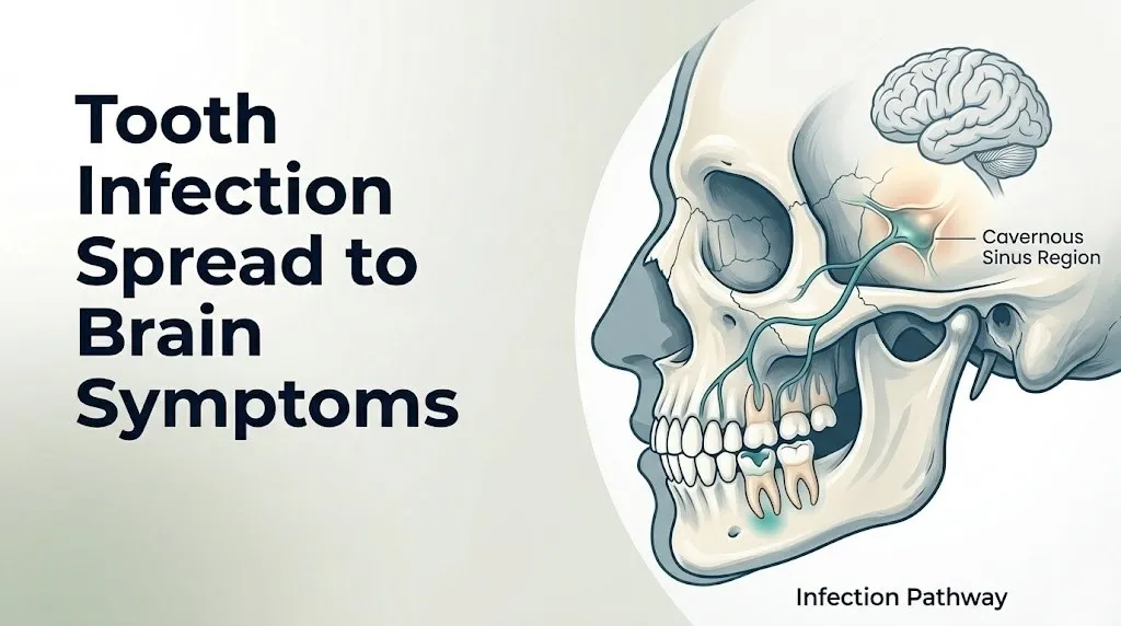 tooth infection spreading to the brain