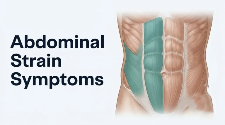 Abdominal strain symptoms