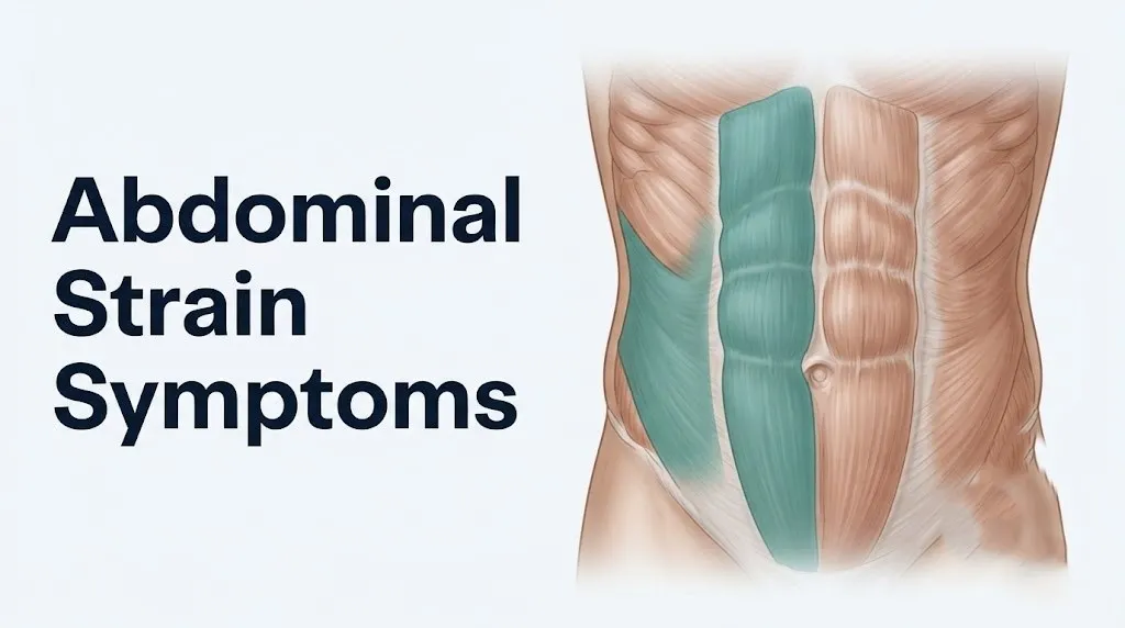 Abdominal strain symptoms