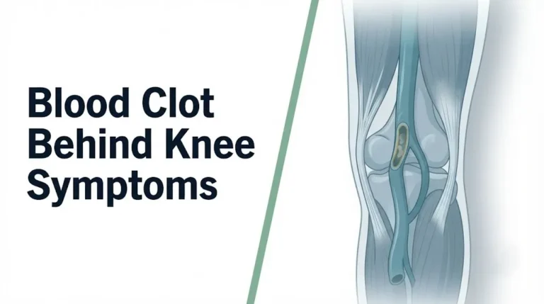 Blood clot behind knee symptoms