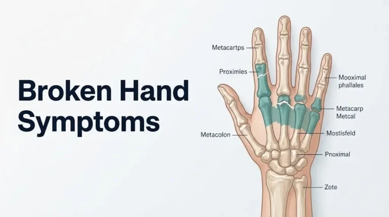 Broken hand symptoms