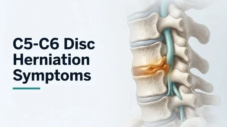 C5-C6 disc herniation symptoms