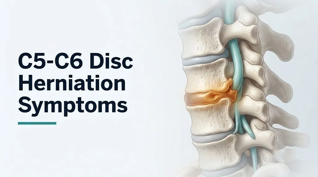 C5-C6 disc herniation symptoms