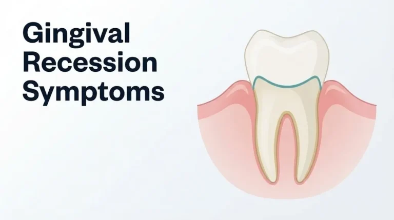 Gingival recession symptoms