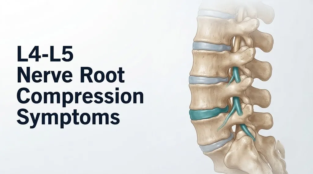 L4-L5 nerve root compression symptoms