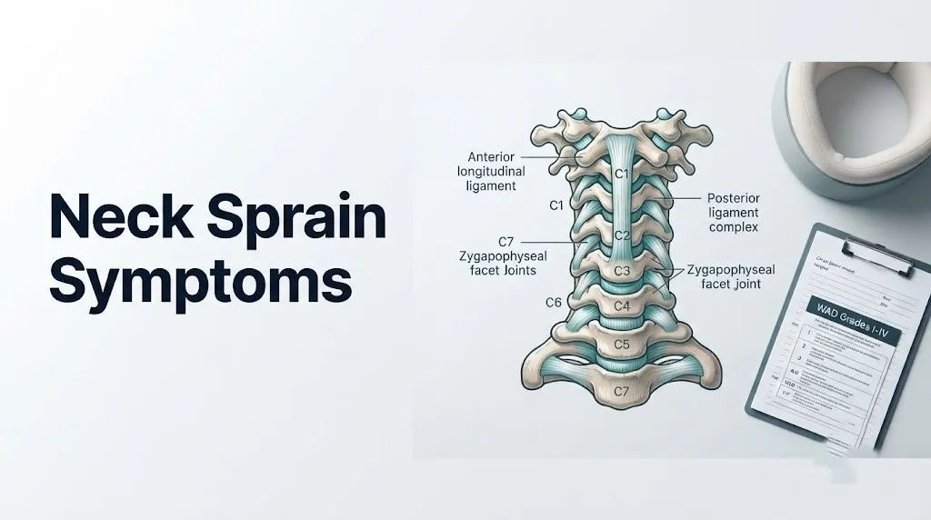 Neck sprain symptoms