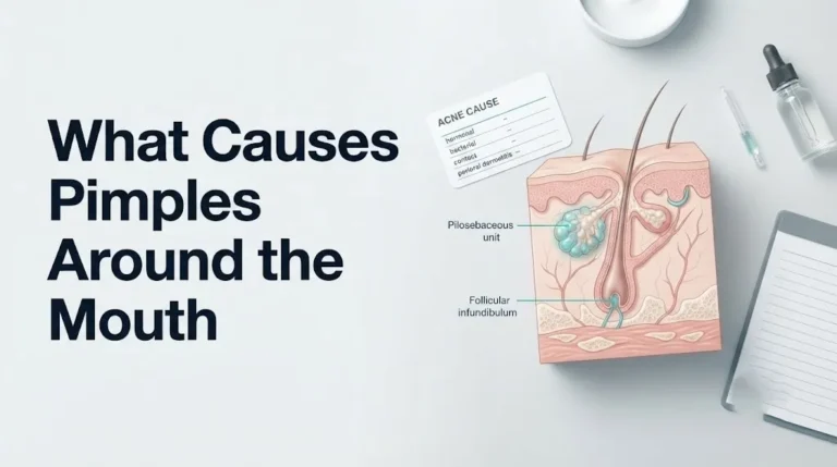 What causes pimples around the mouth