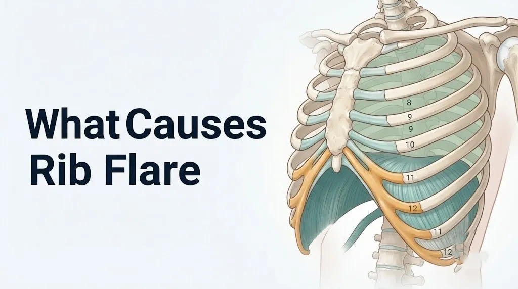 What causes rib flare