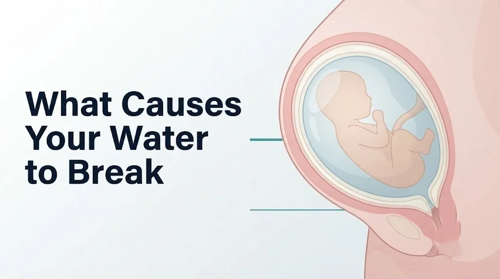 What causes your water to break