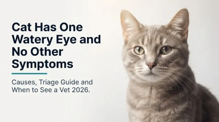 cat has one watery eye and no other symptoms