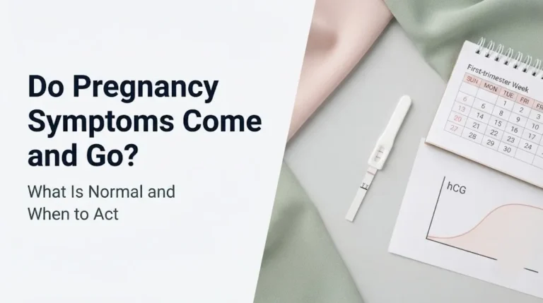 pregnancy symptoms come and go